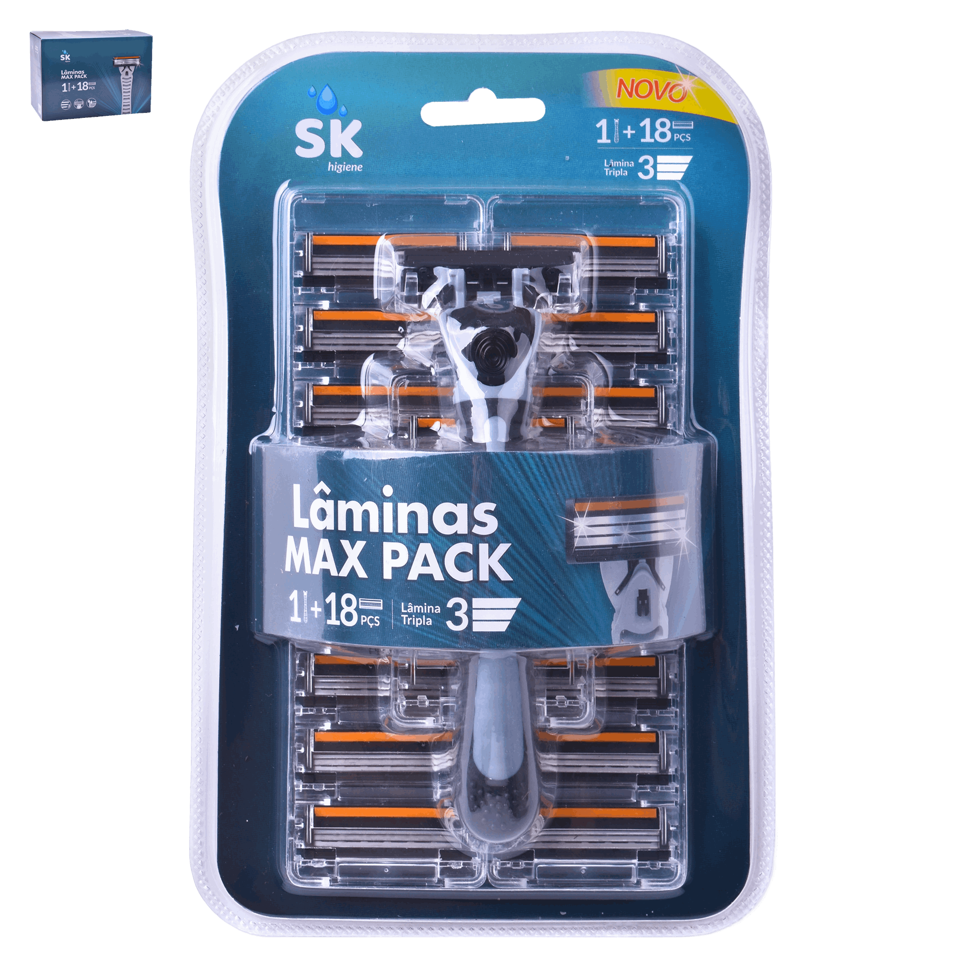 Lamina Barbear 18+1 unid SK