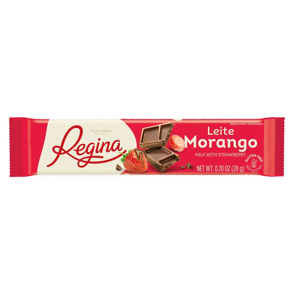 Regina Choc. Leite Morango 20gr 30 unid