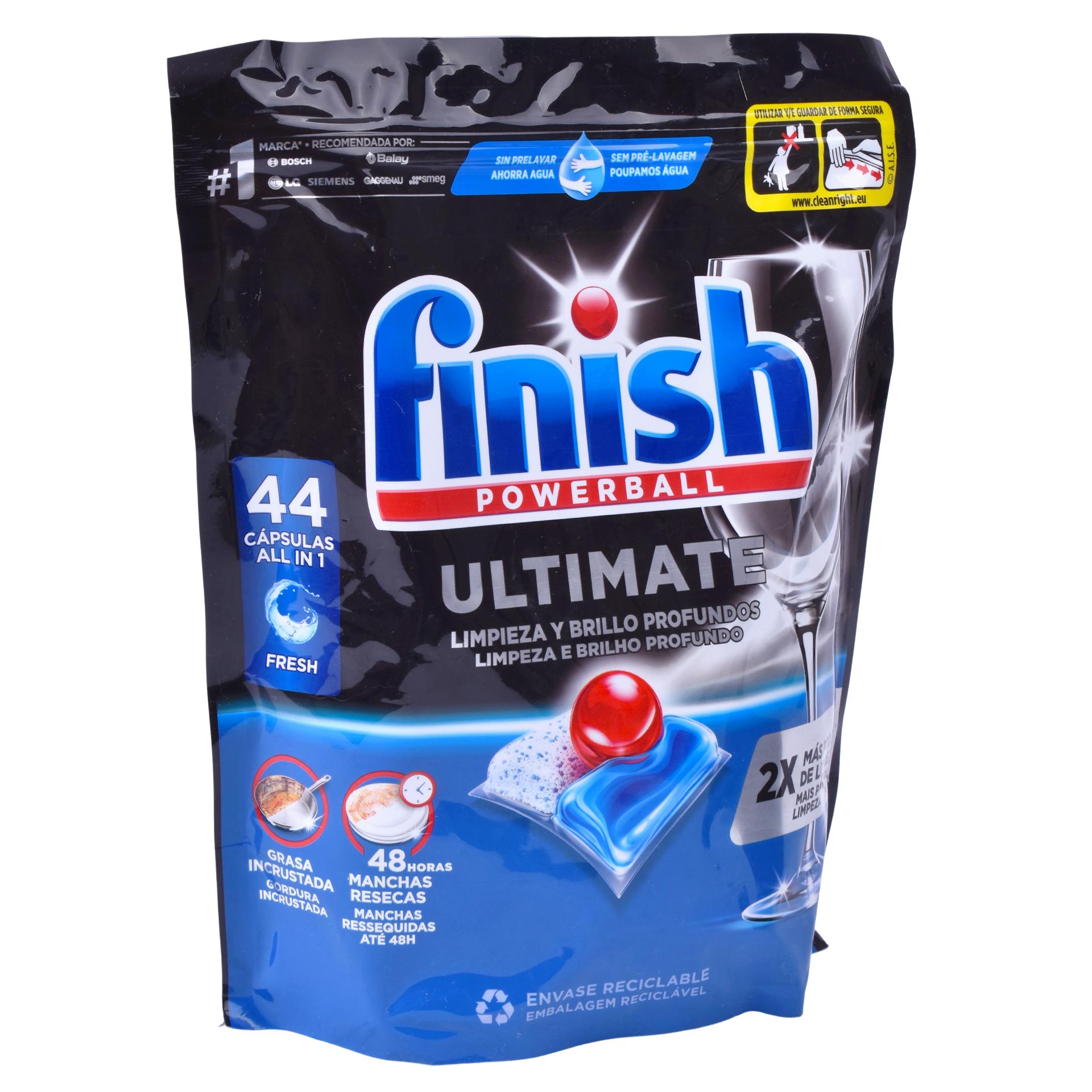 Finish Pastilha Loiça Ultimate 44 unid
