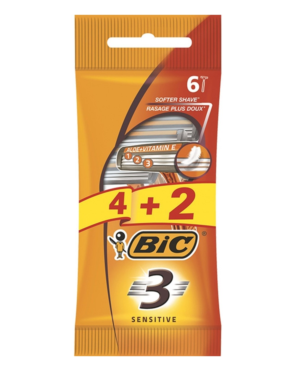 Bic 3 Lâminas Sensitive 4+2