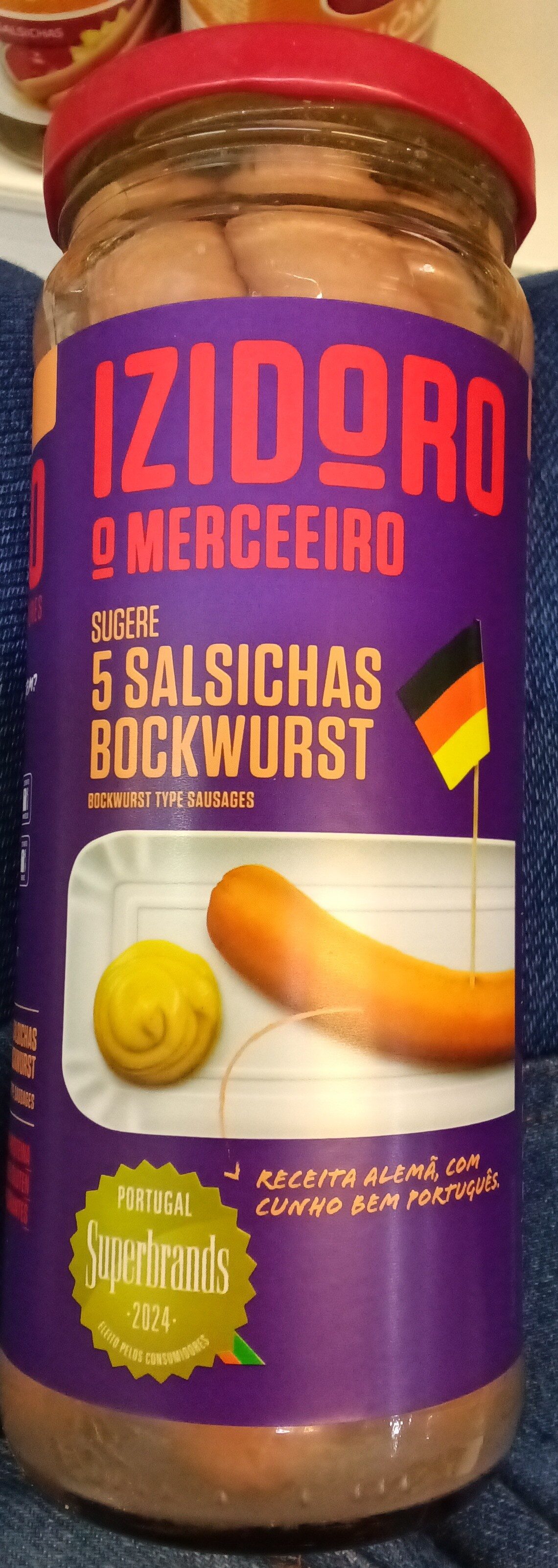 Izidoro Salsicha Bockwurst  5 Unid