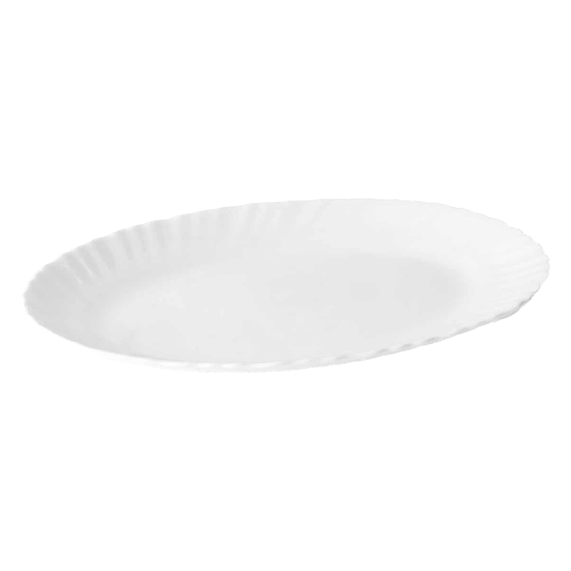 Bandeja Loiça Branca 25 cm 6 unid