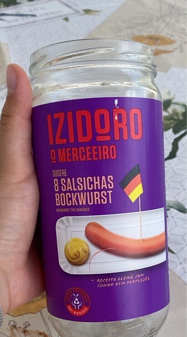 Izidoro Salsicha Bockwurst  8 Unid