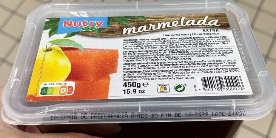 Nutry Marmelada 450 Gr