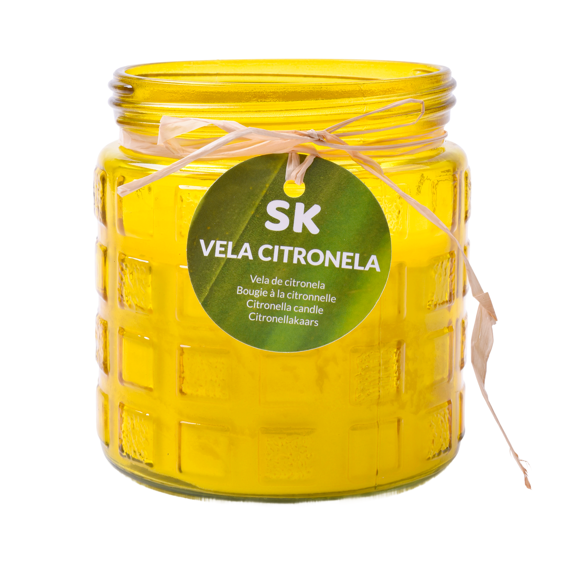 Vela Cintronela Pote Vidro 12 cm