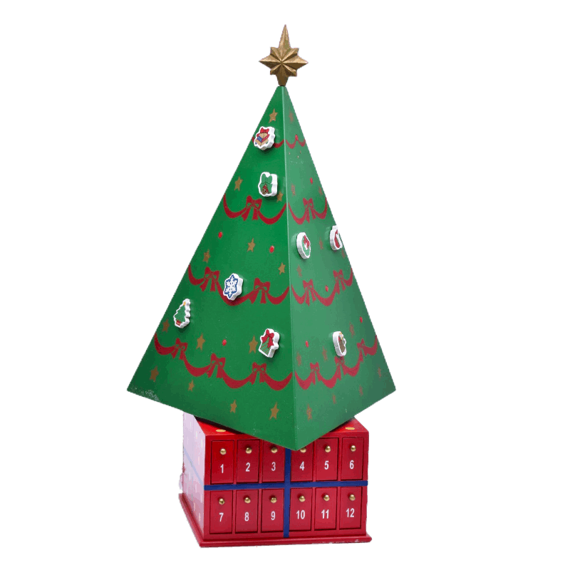 Decoração Calendario Natal Madeira