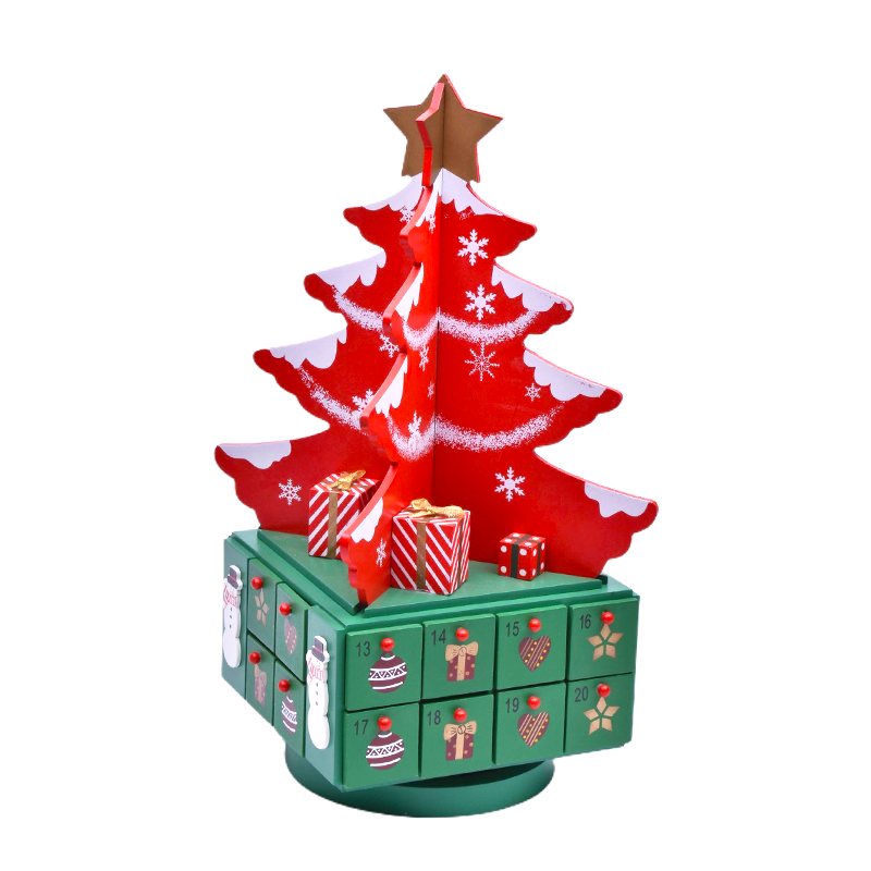 Decoração Calendario Natal Madeira