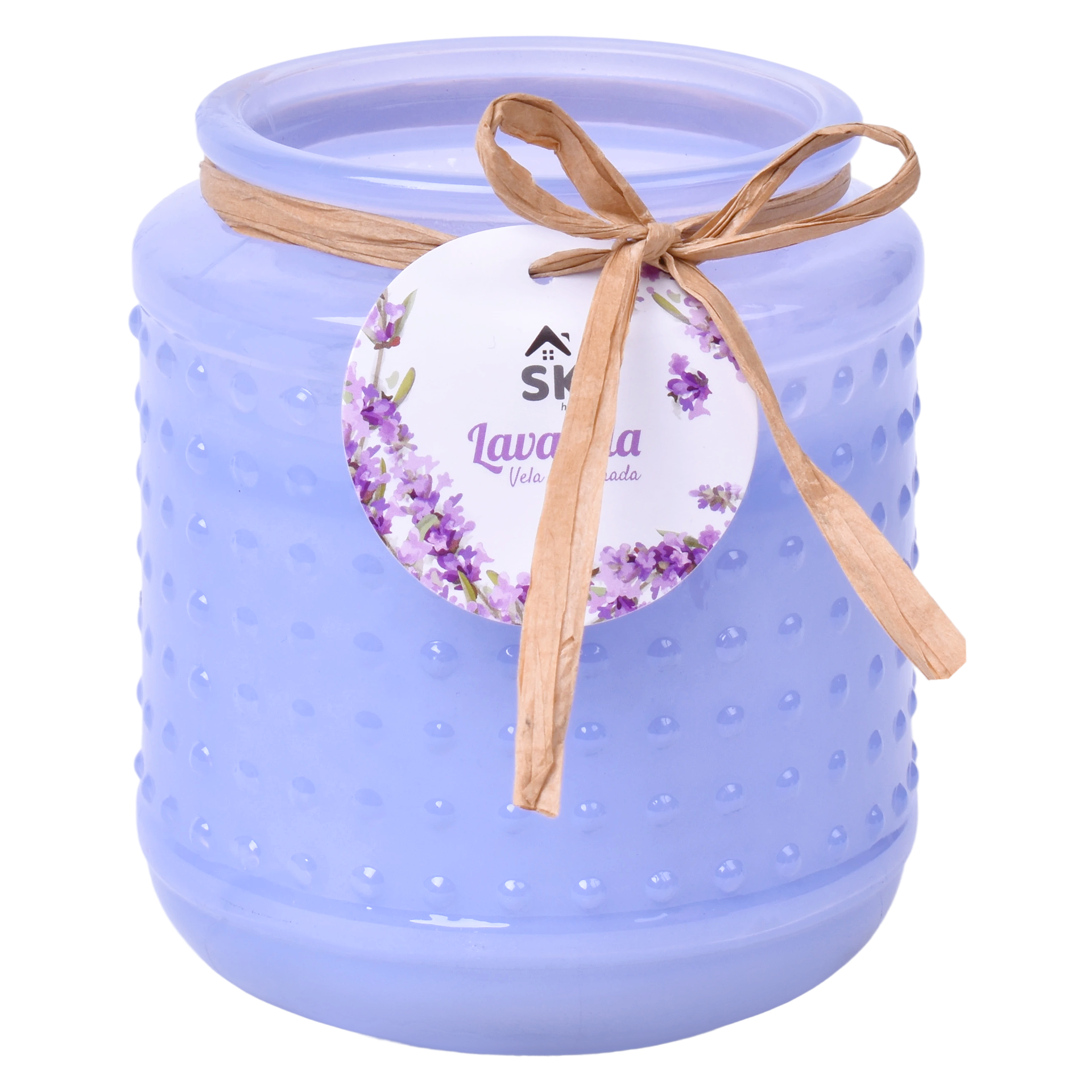 Vela Lavanda Pote Vidro 11,5 cm