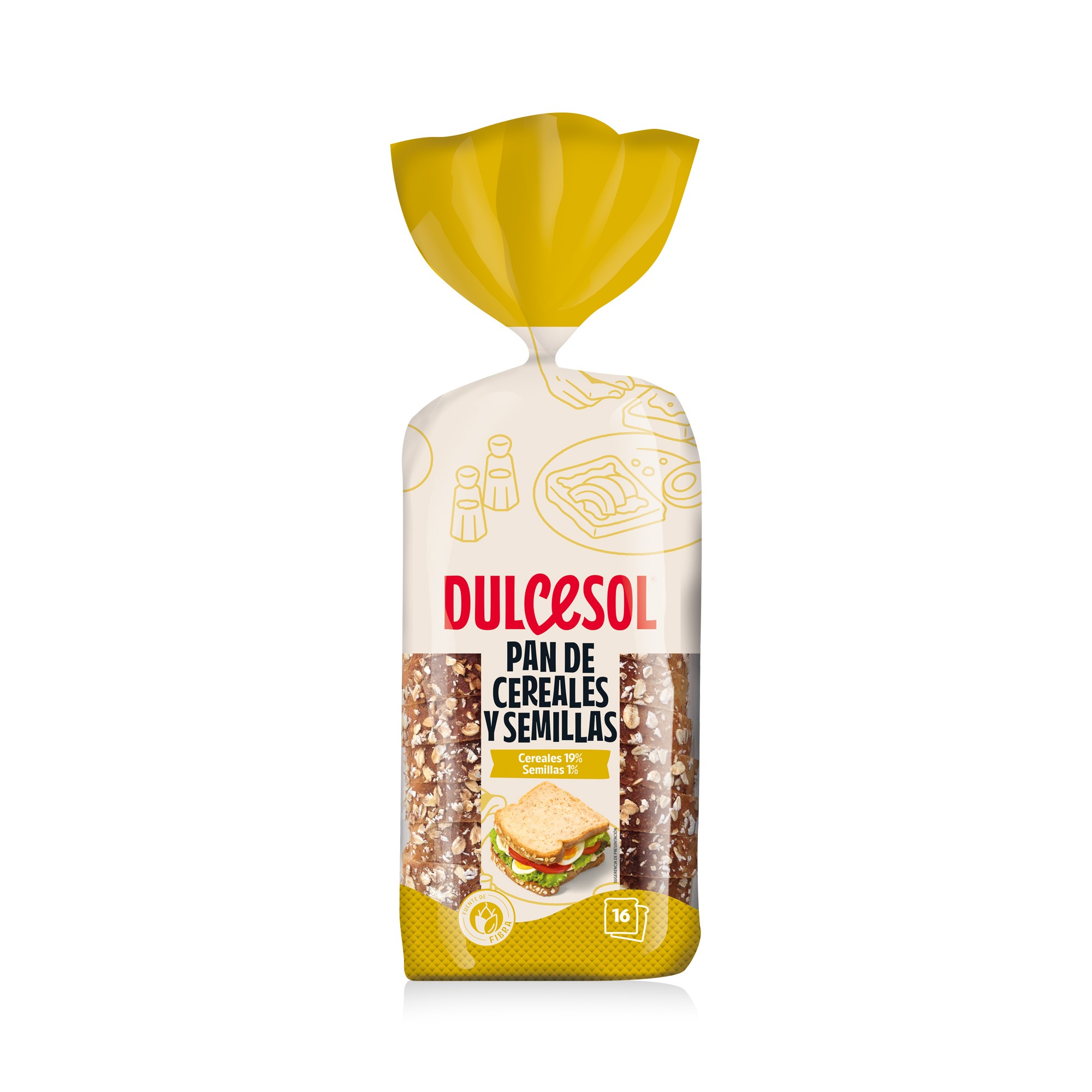 Pão Forma 15 Cereais 675  Gr Dulcesol