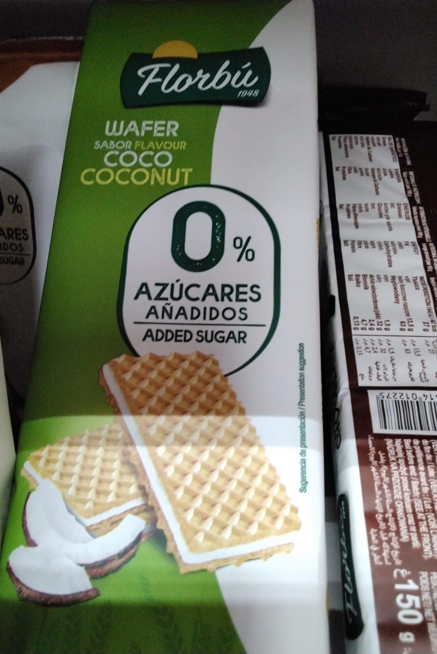Florbú Wafers Coco 0% 160 g