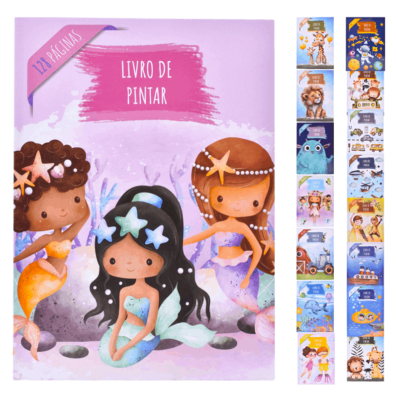 Livro Pintar SK Toys 128 Páginas