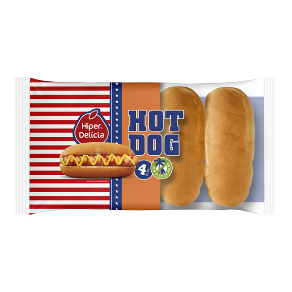 Hiper Delícia Pão de Hot Dog 250Gr