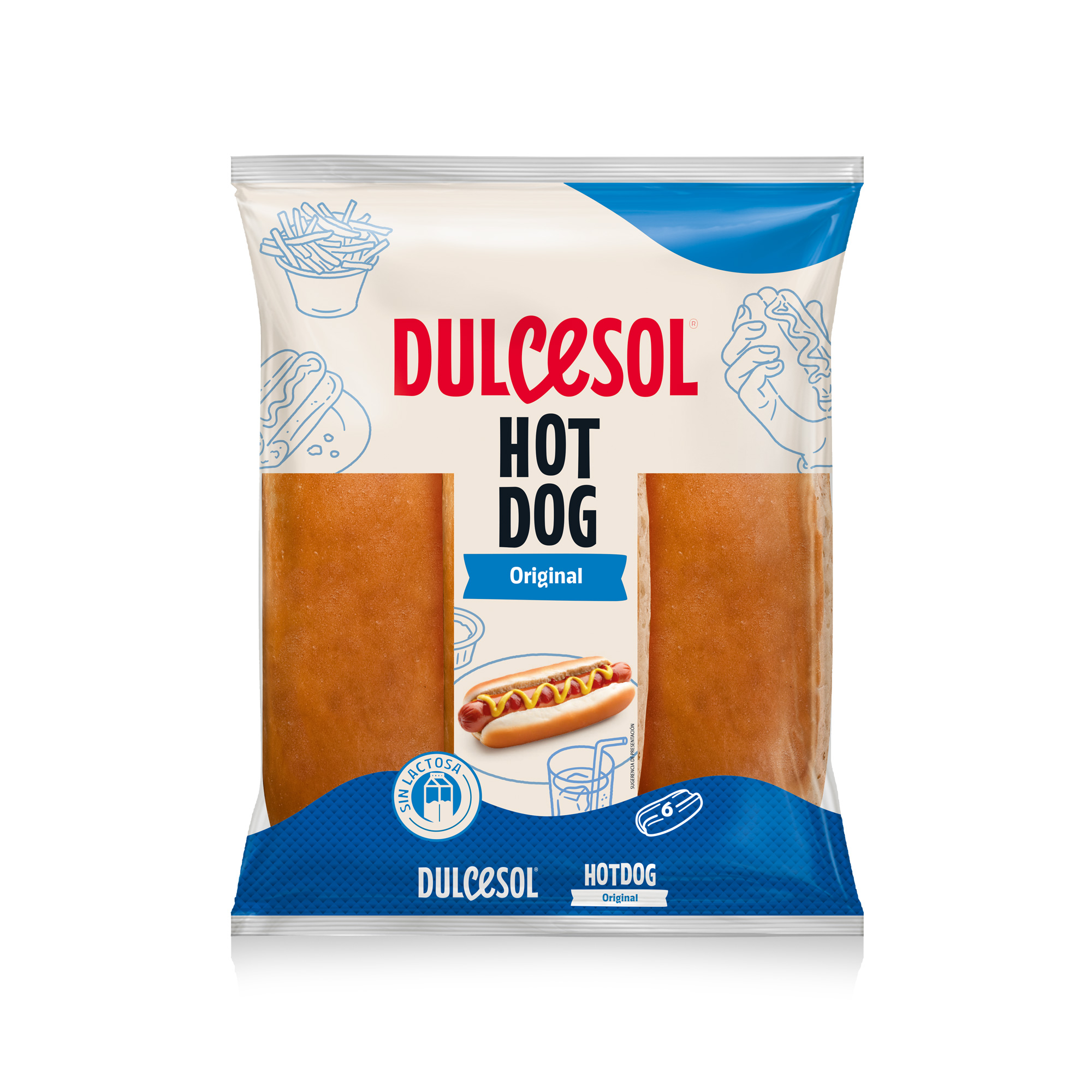 Dulcesol Pão Hot Dog 330gr.