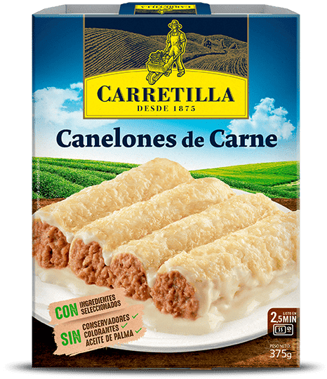 Carretilla Canelones Carne 375gr
