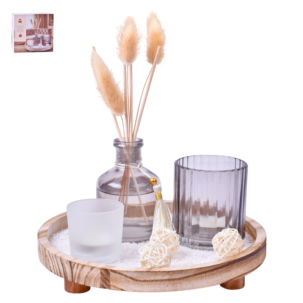 Kit  Difusor + Velas Frutos Vermelhos