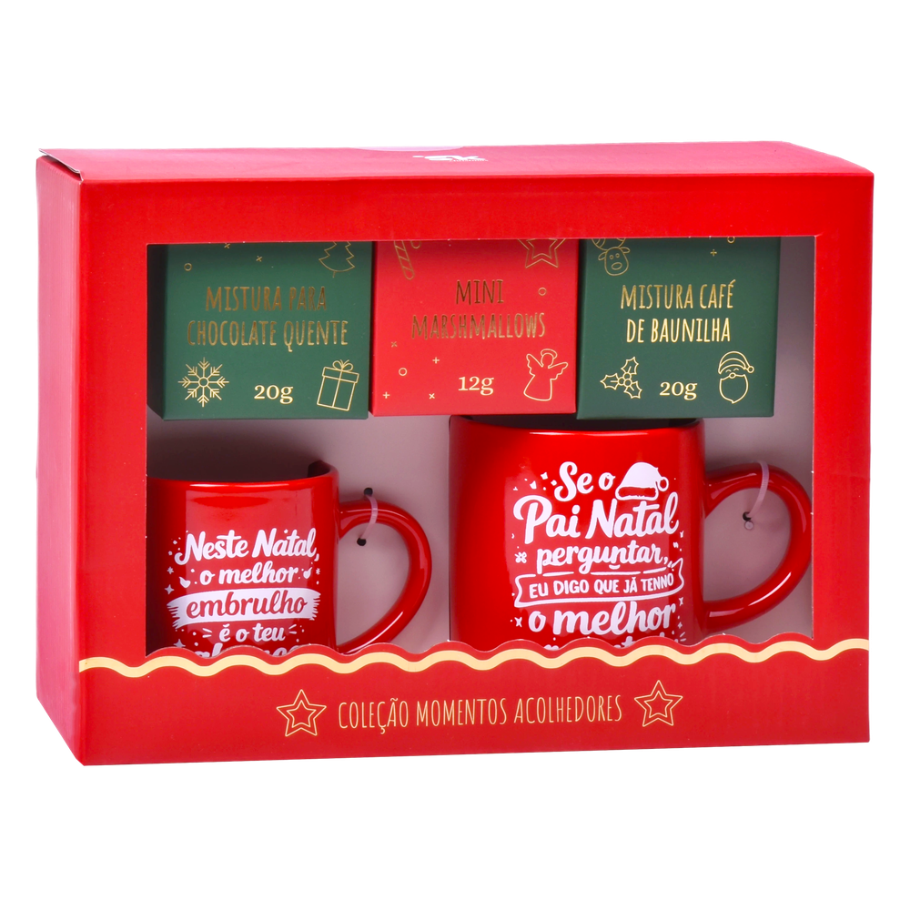 Conjunto Caneca + Chocolate + Marshmallow