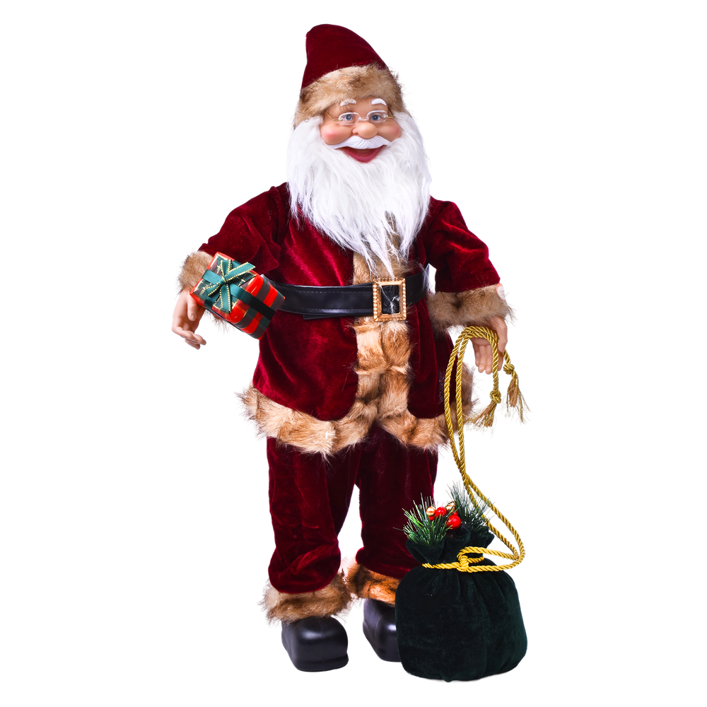 Decoração Pai Natal C/ Música 60cm
