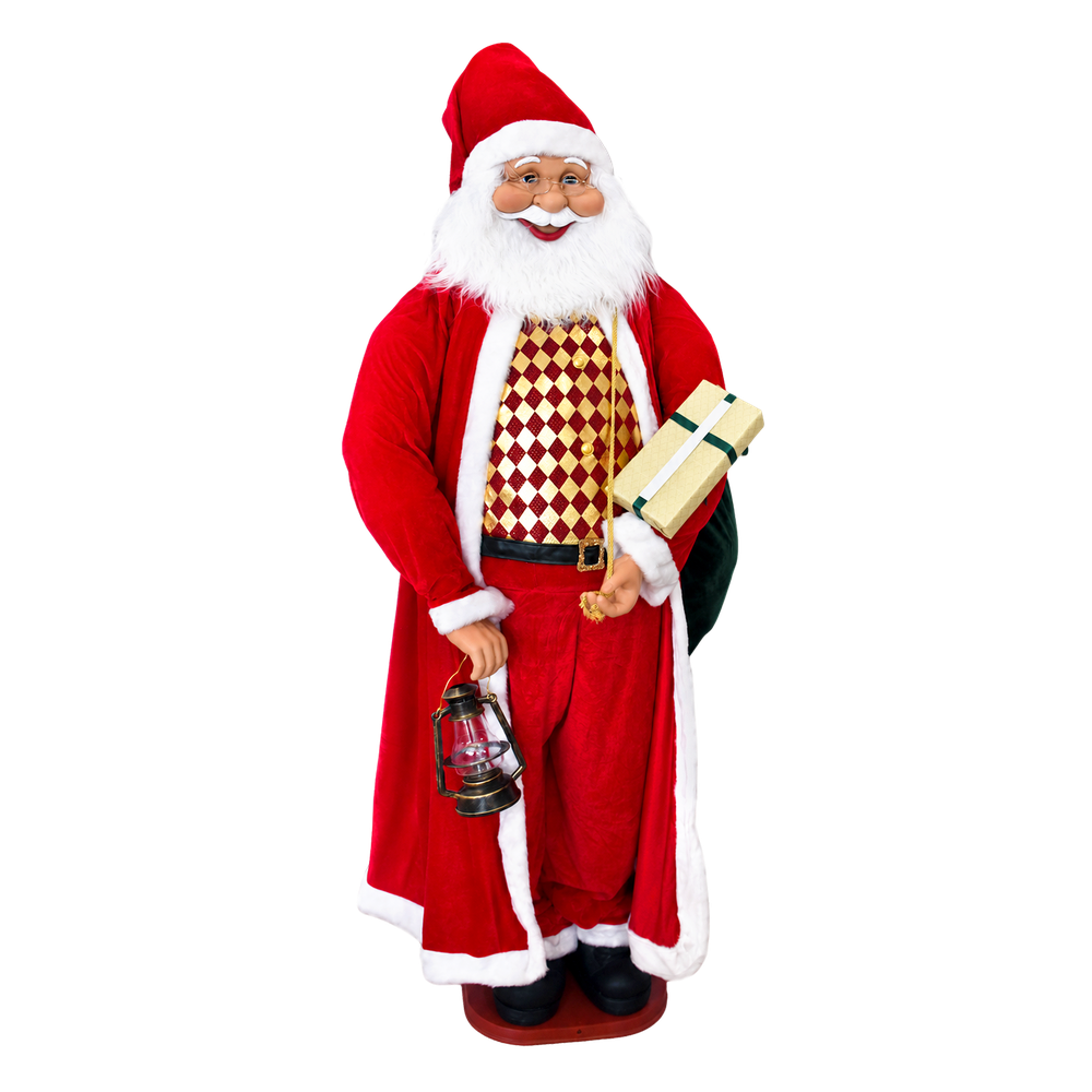 Decoração Pai Natal C/Música 230cm