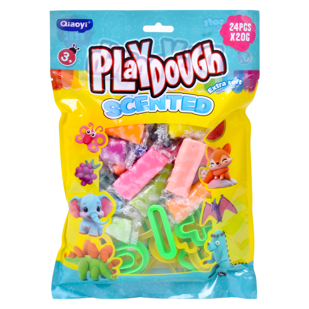 Plasticina + Moldes Saco 24 unid