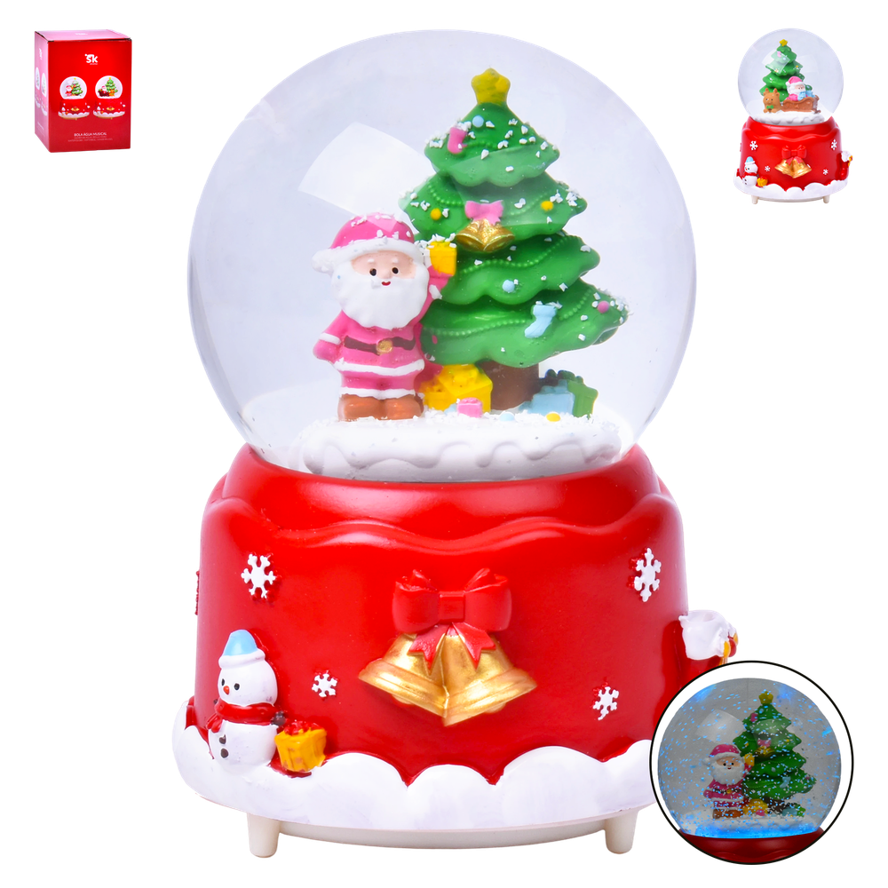 Decoração Globo Neve 10 x 15cm