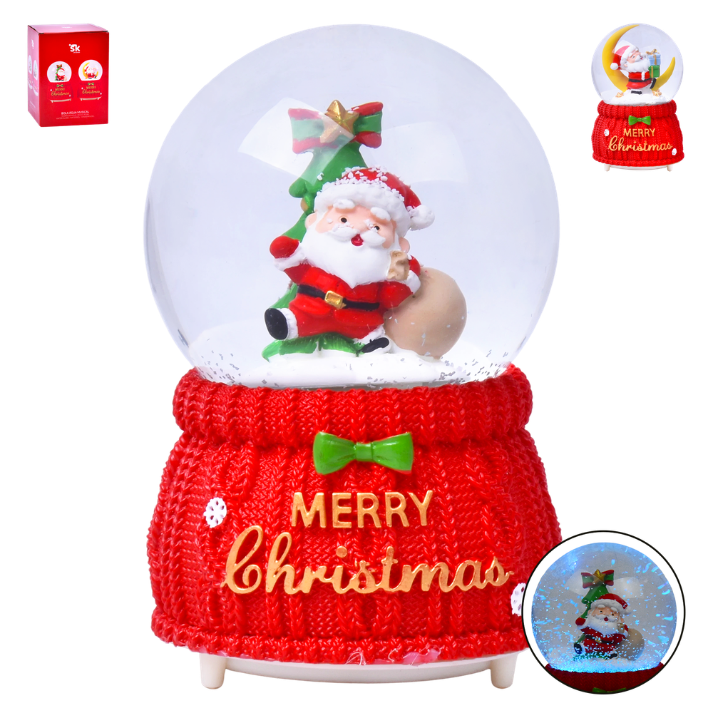 Decoração Globo Neve 10 x 15cm