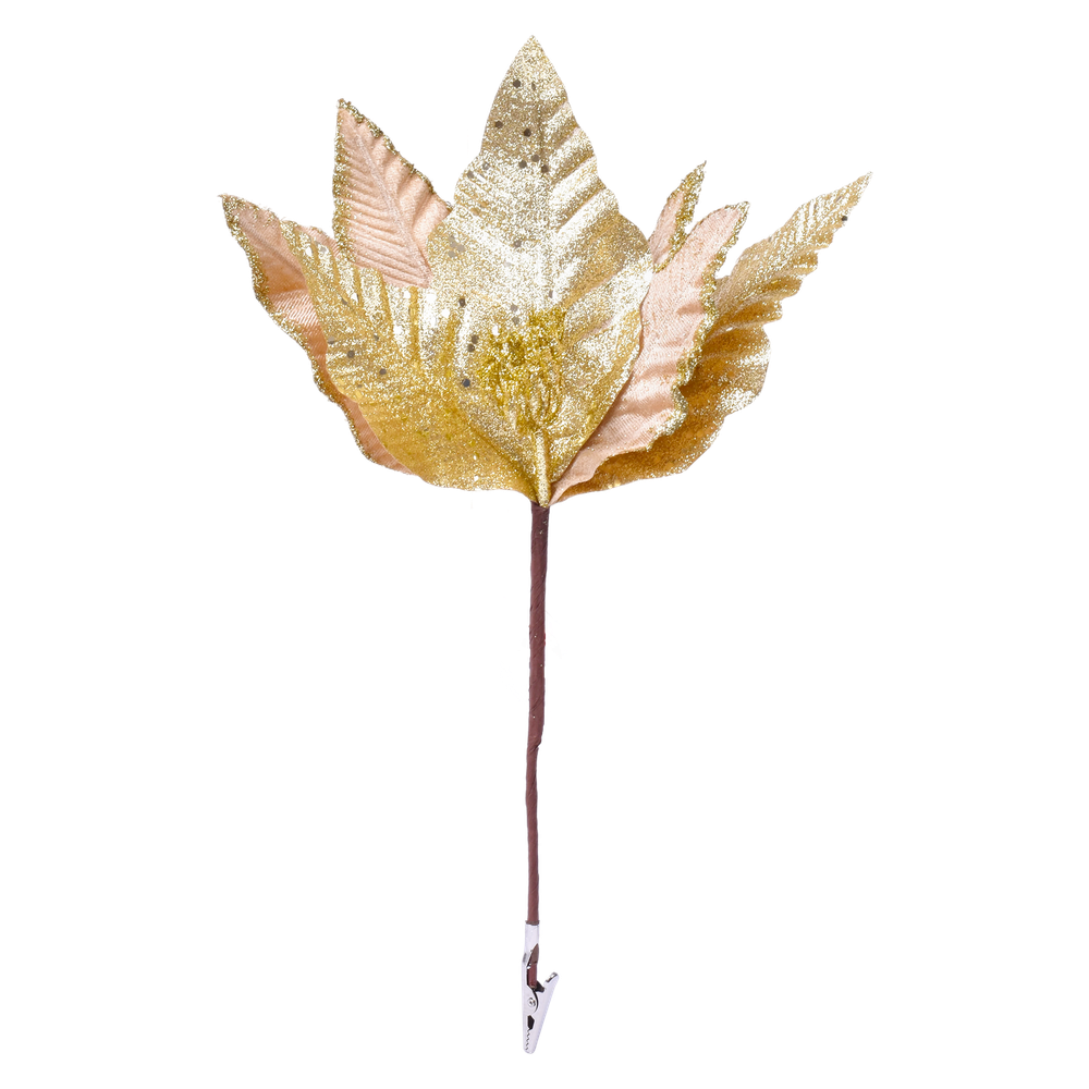 Decoração Flor Dourada 29cm