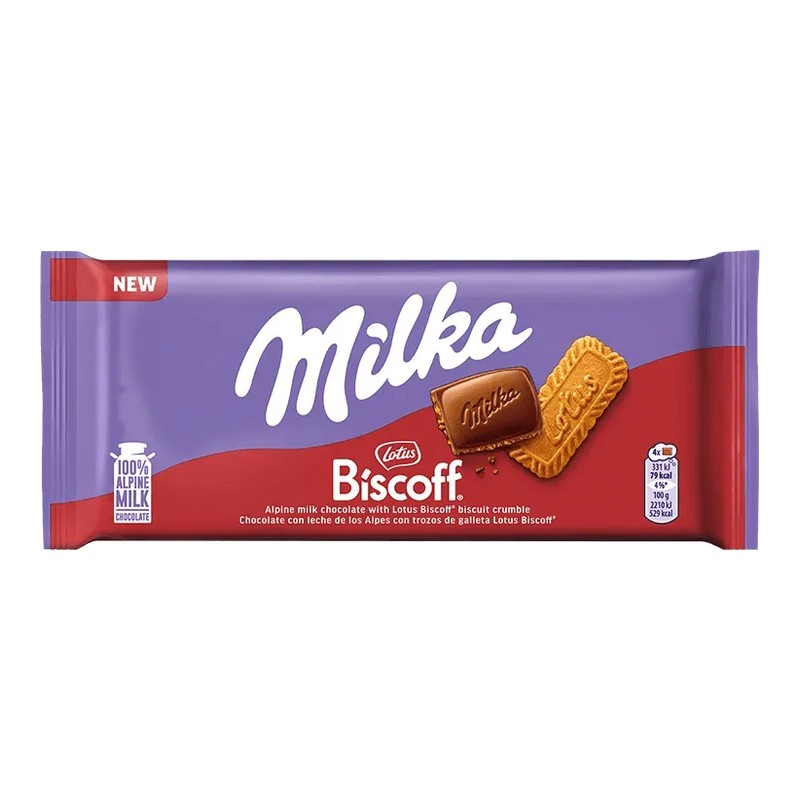 Milka Chocolate Biscoff 90gr