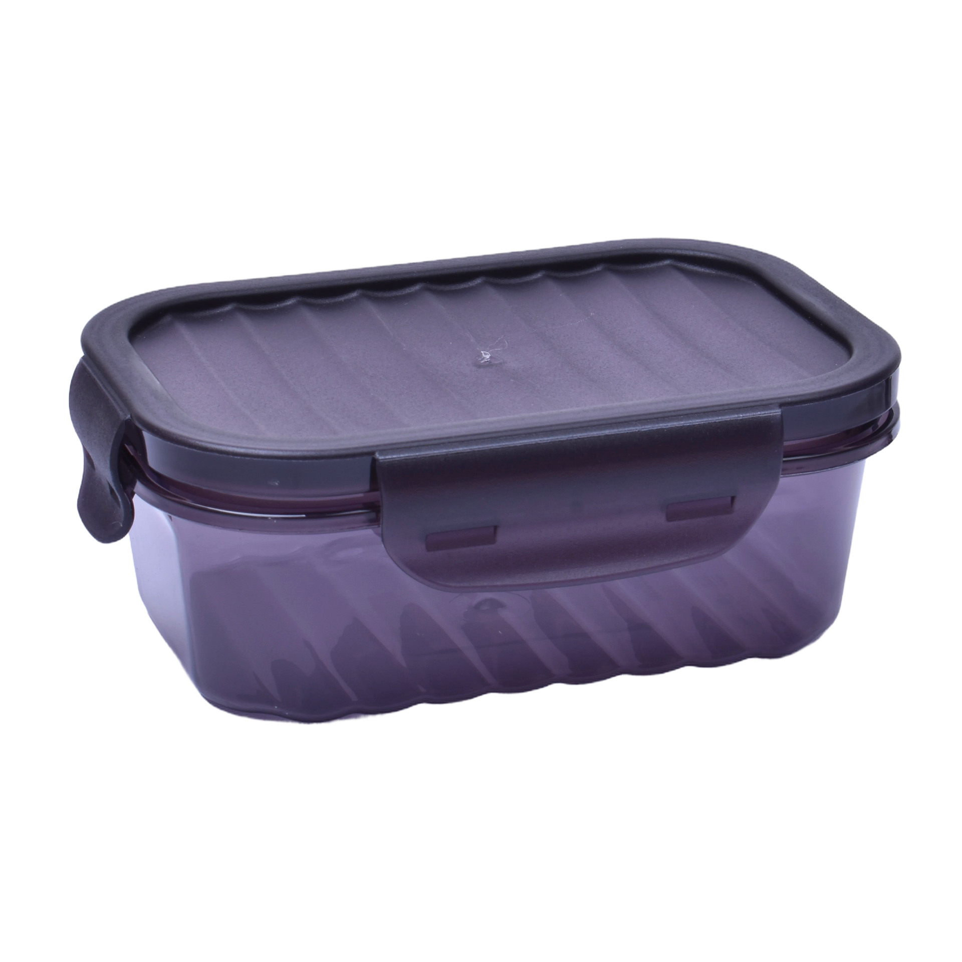 Caixa Plastica Rect. Preta 500 ml
