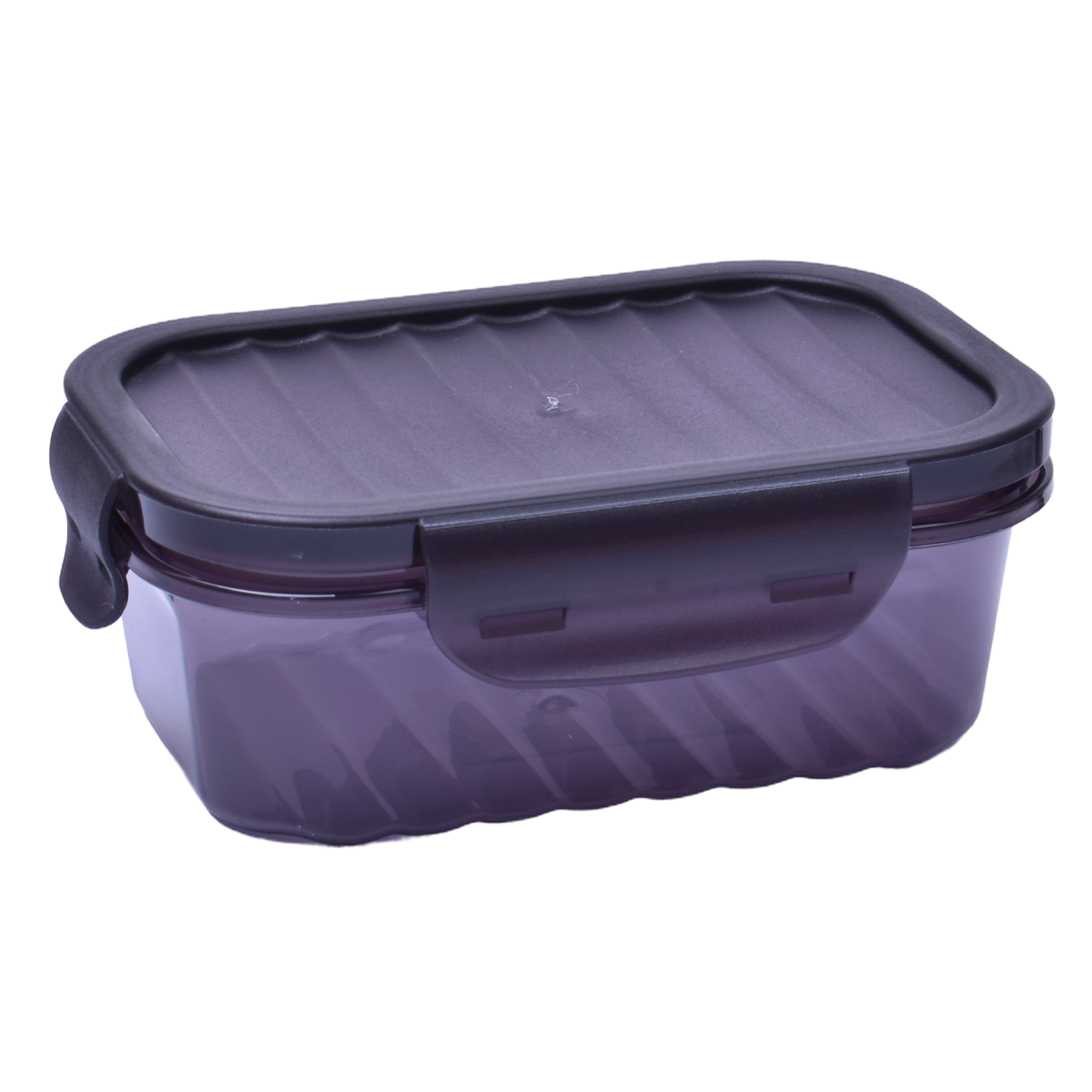 Caixa Plastica Rect. Preta 1100 ml