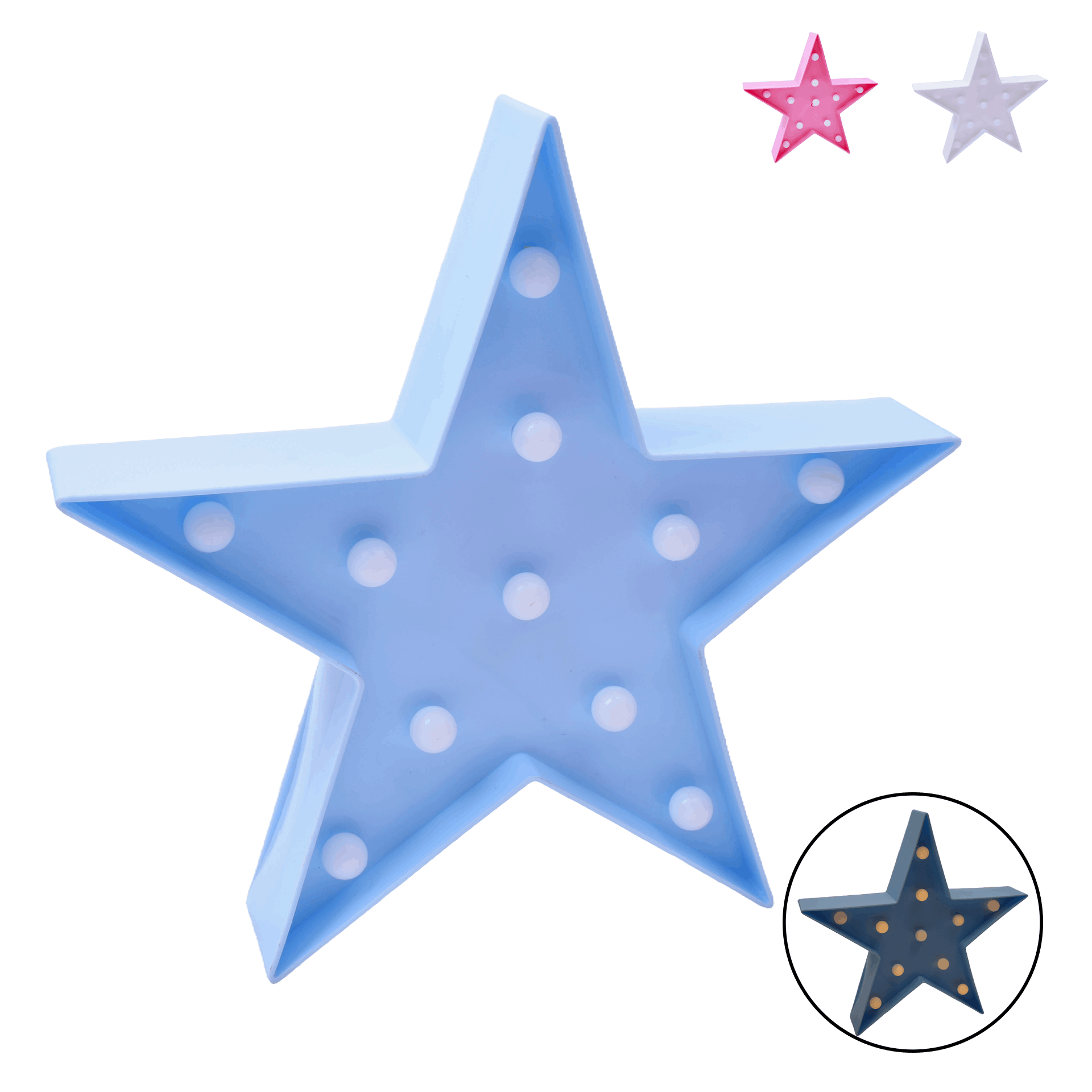 Luz Presença Estrela 24 x 24 cm