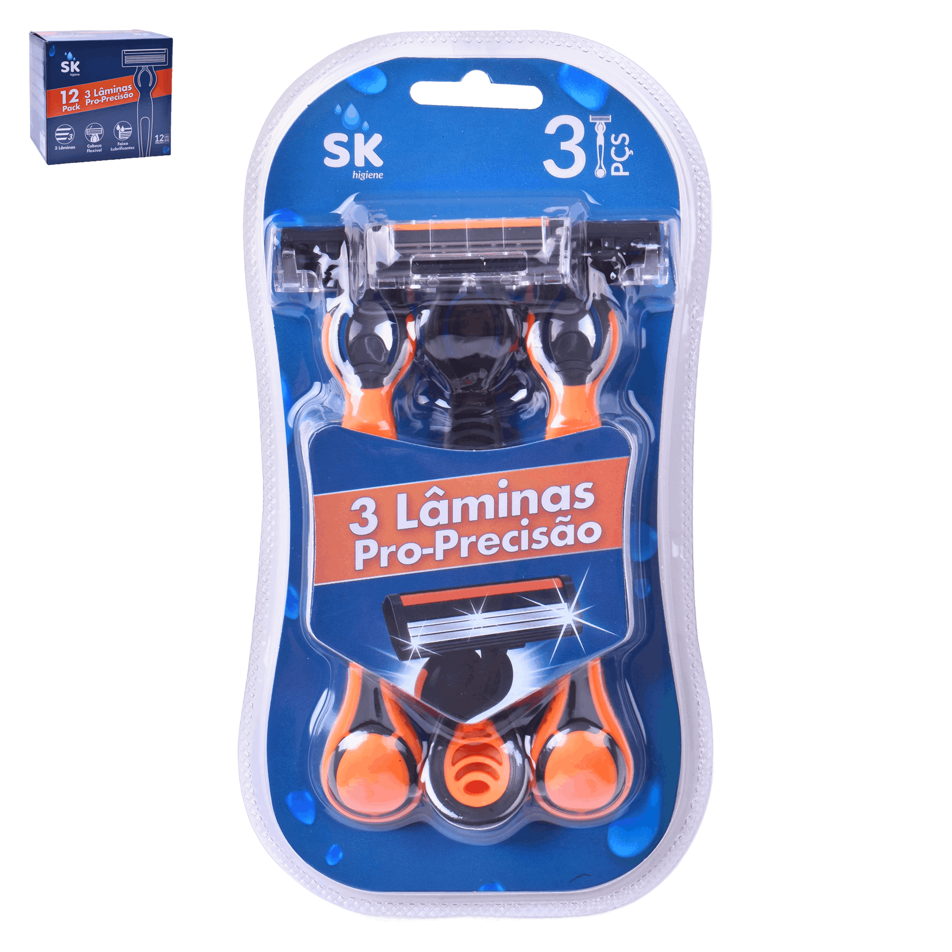 Lamina Barbear 3 unid SK