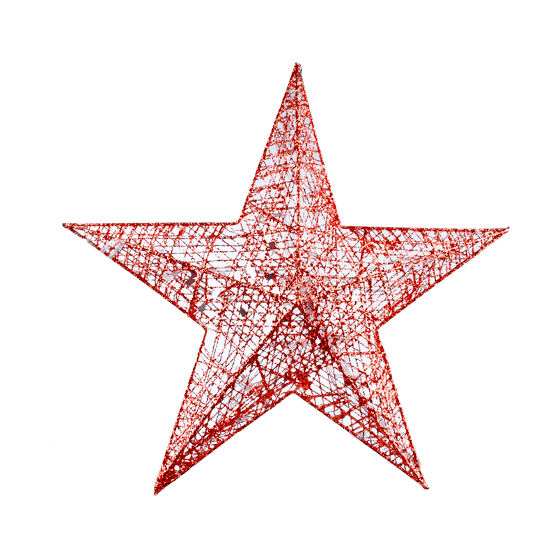 Decoração Natal Estrela C/Luz 40cm