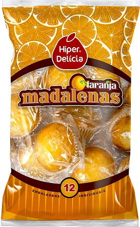 Hiper Delicia Madalenas Laranja 12unid. 500 Gr