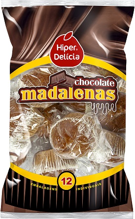 Hiper Delicia Madalenas Chocolate 12unid. 500 Gr