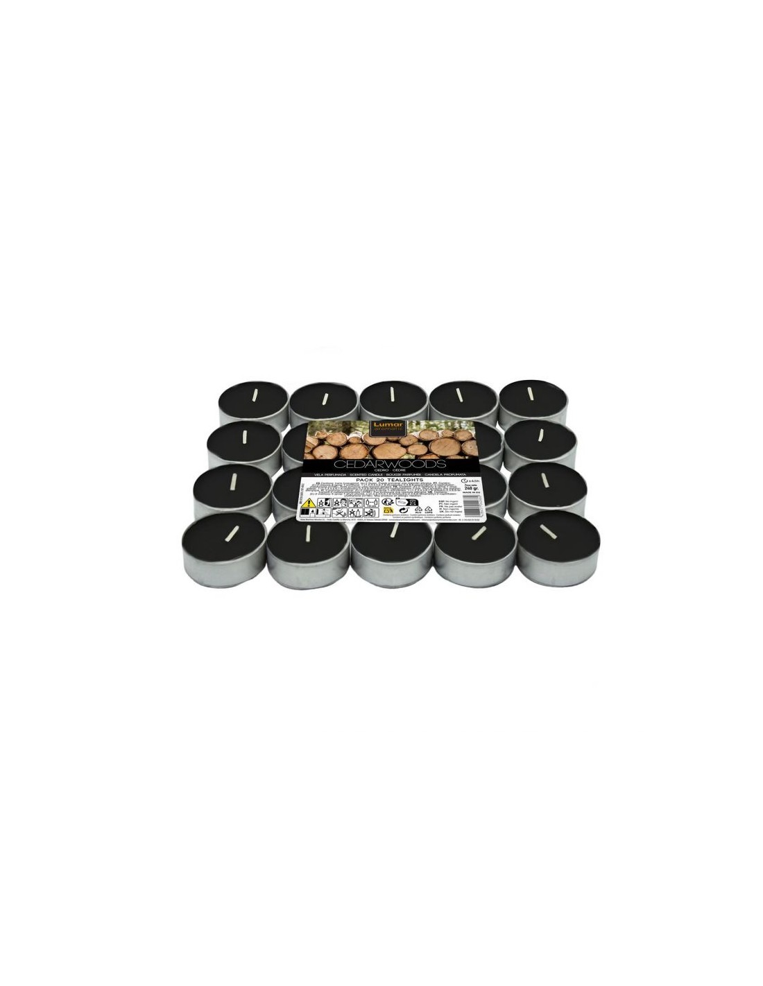 Lumar Vela Tealight Cedro 20 u.