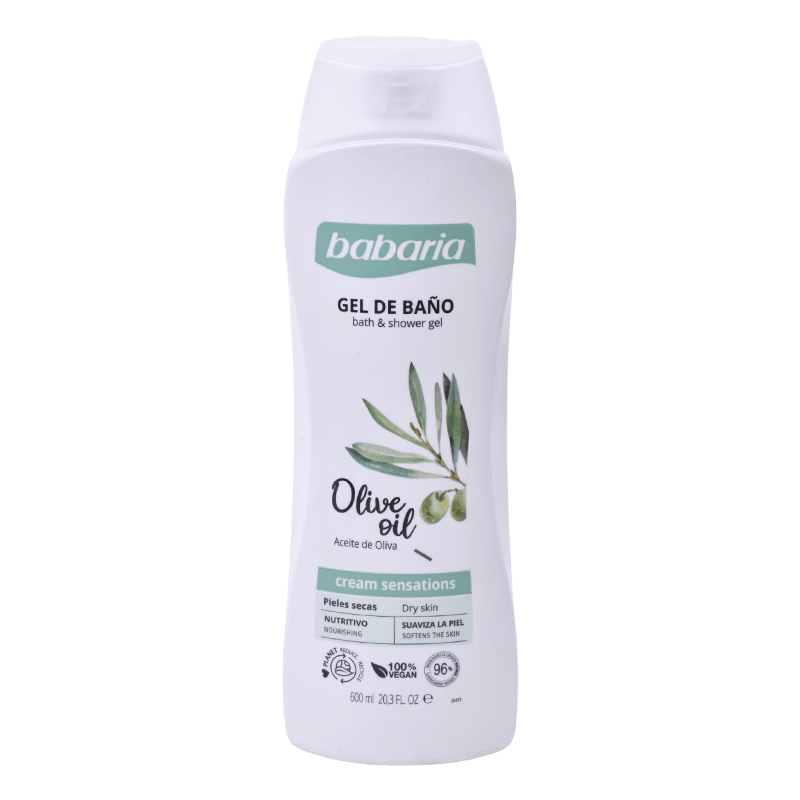 Babaria Gel Banho Oliva Pele Seca 600 ml