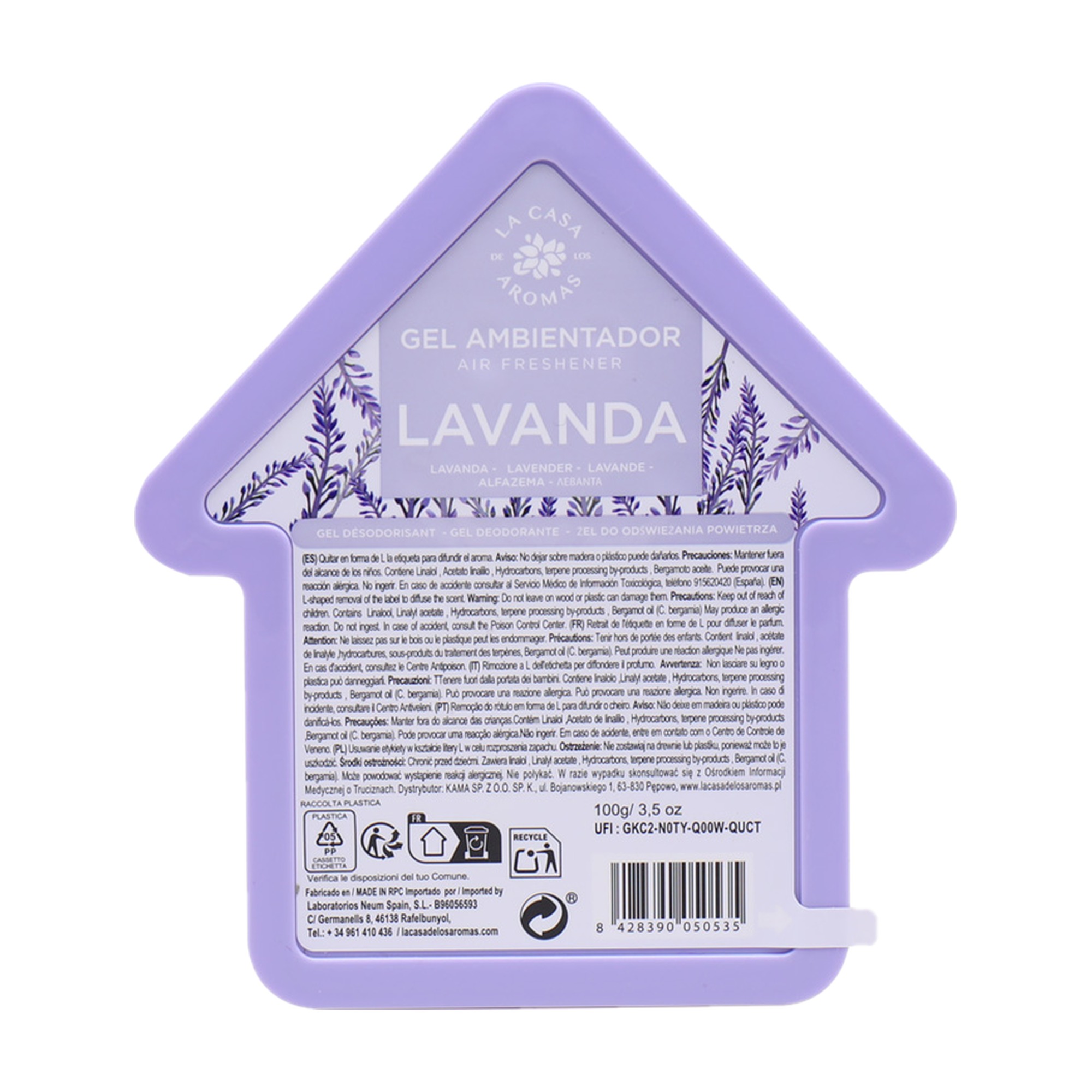 Ambientador Gel Lavanda 100 gr