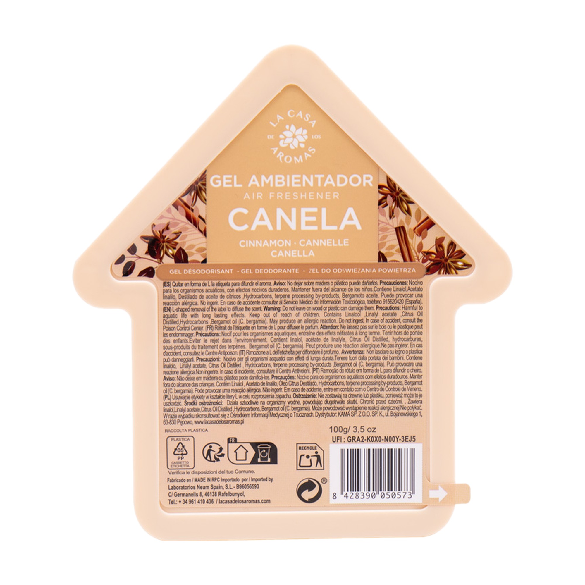 Ambientador Gel Canela 100 gr