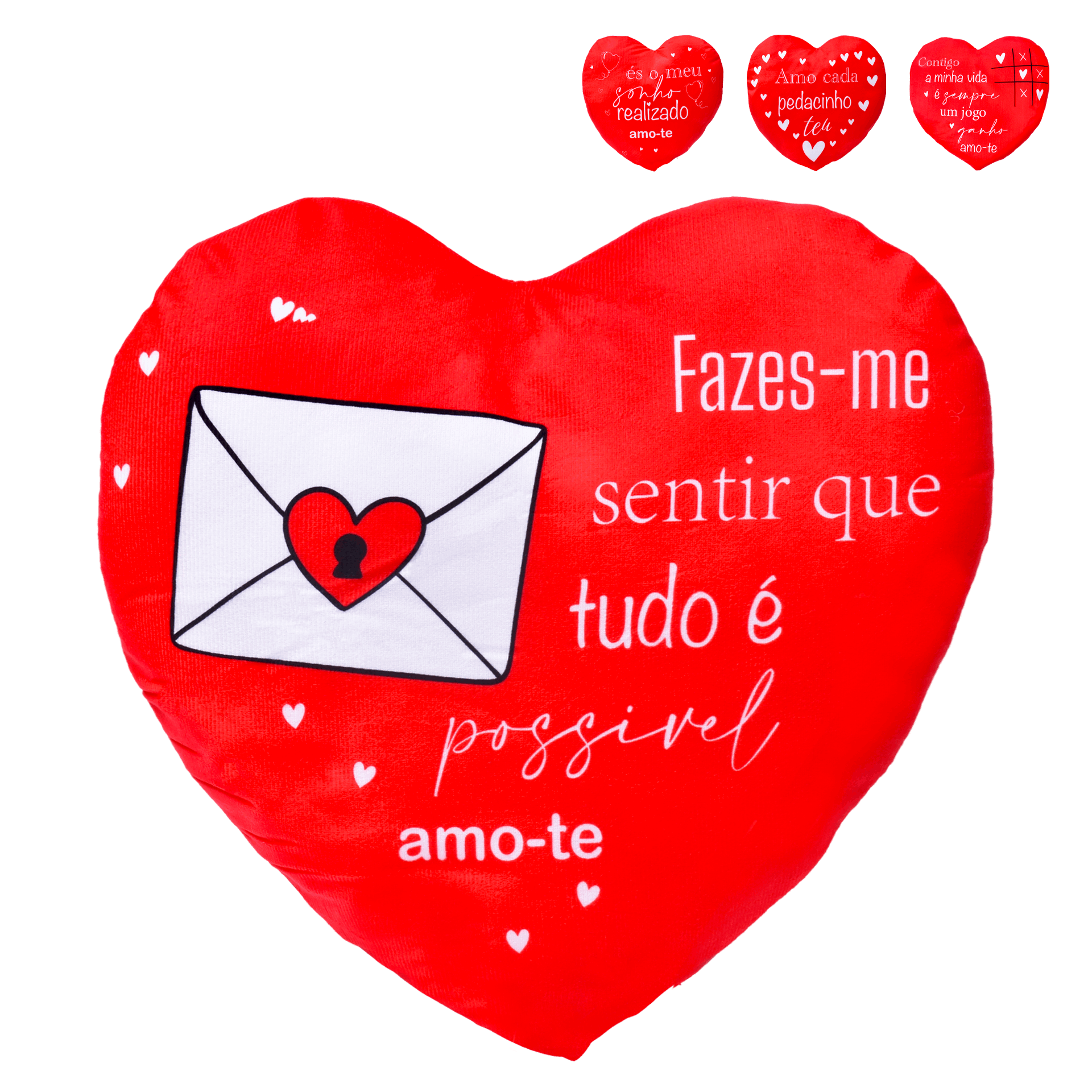 S.Valentim Almofada Coraçao Pack 2