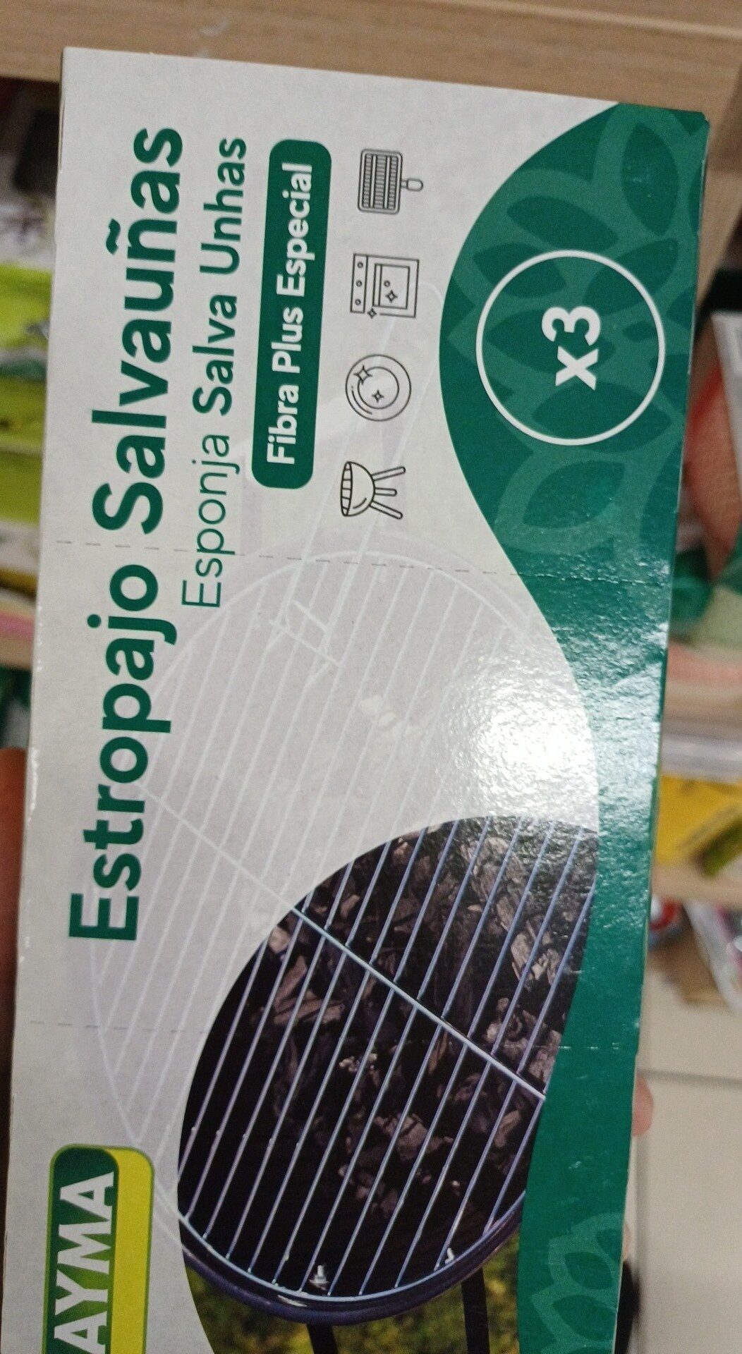 Esfregão Salva-Unhas Plus Pack*3 Sayma