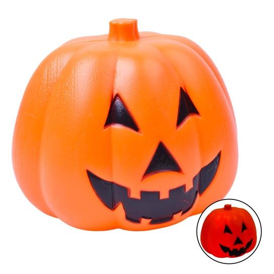 Abóbora Halloween C/Luz 25cm