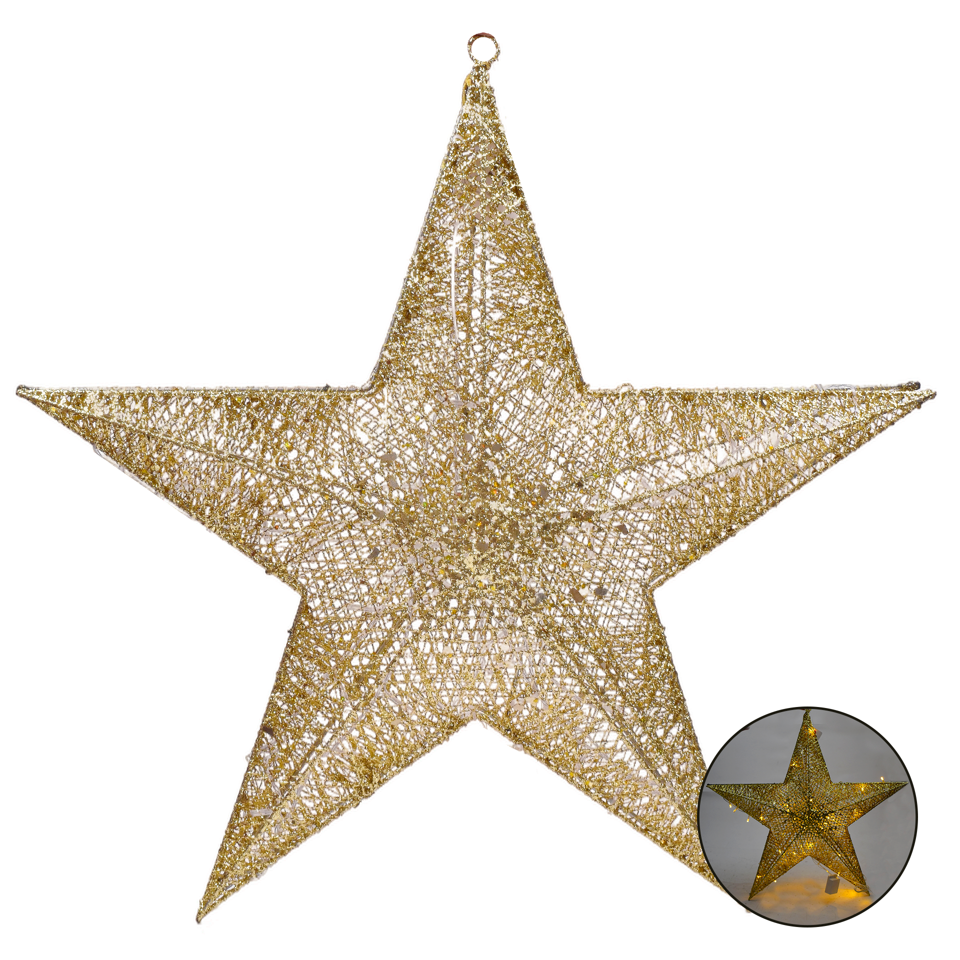 Decoração Natal Estrela D. C/ Luz 60 cm