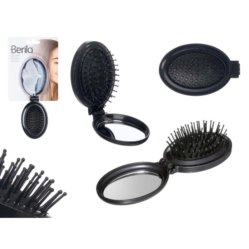 Escova Cabelo Dobravél C/Espelho