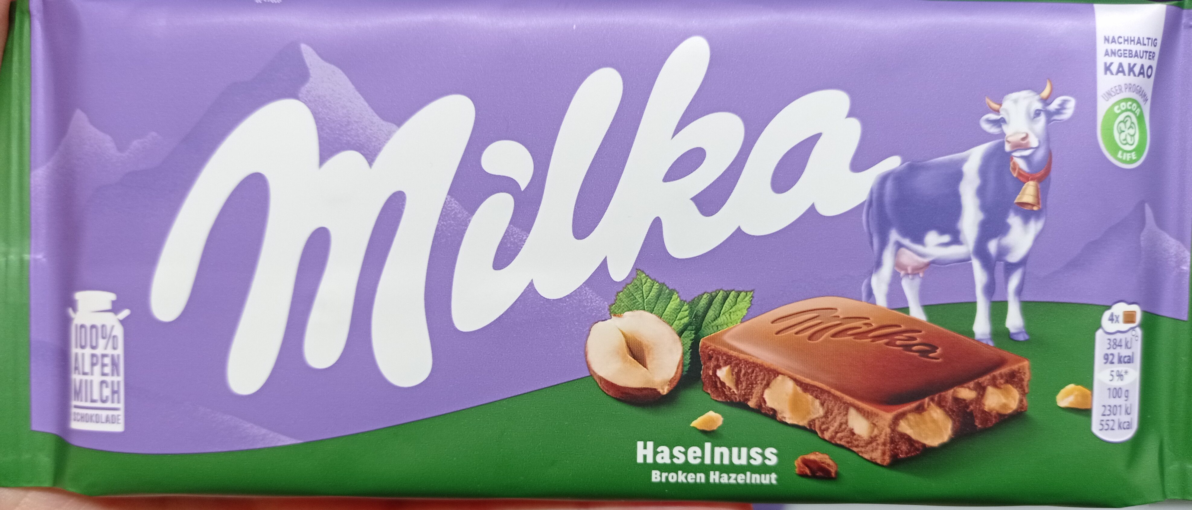Chocolate Avelâ Milka 100Gr