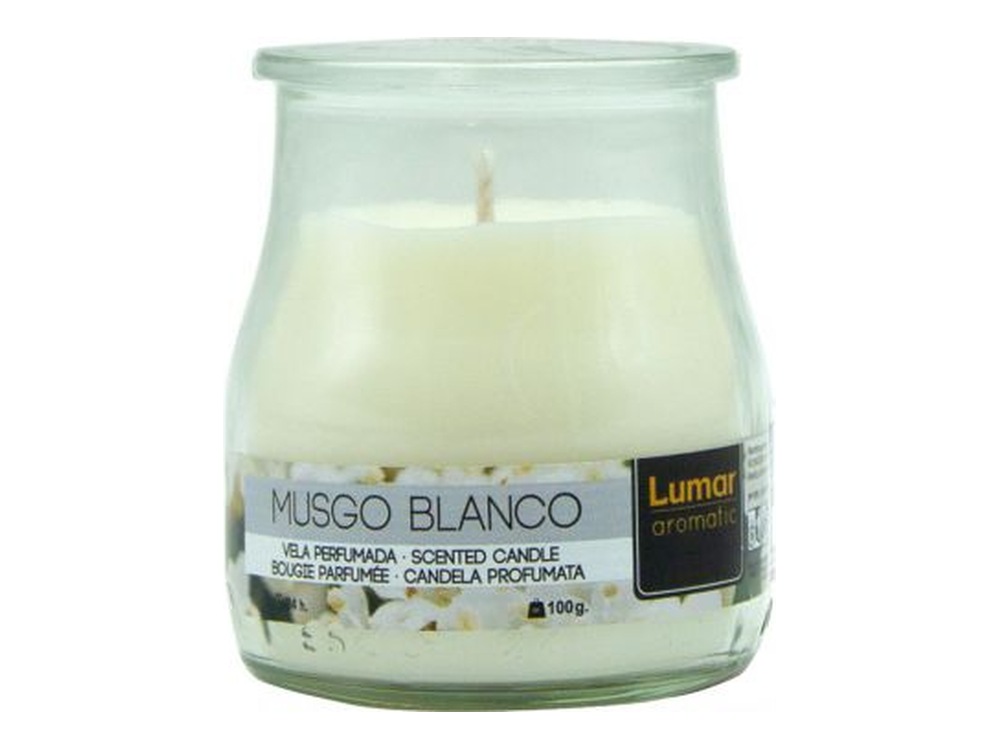 Lumar Vela Yogurte Perf. Musgo Branco
