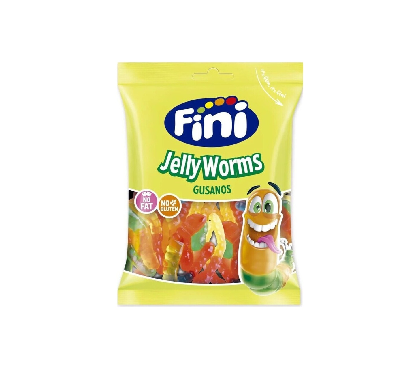 Fini Goma Minhoca Brilho 90 gr