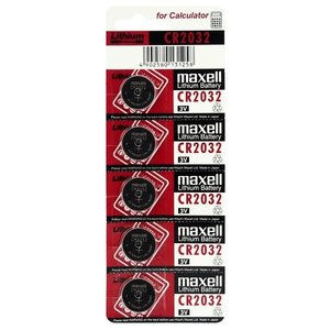 Maxell Pilha Botão CR 2032 Pack 5