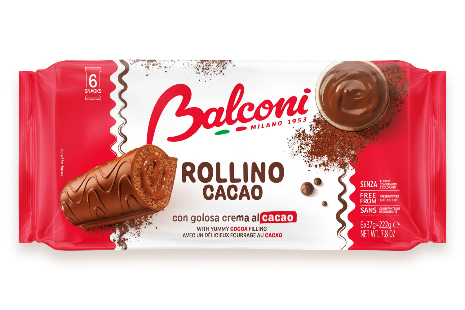 Rollino Chocolate Balconi 222 Gr