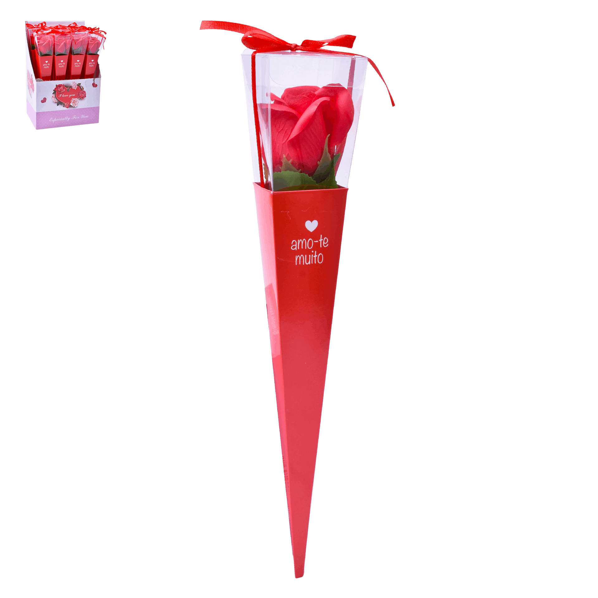 S.Valentim Rosa 30 cm