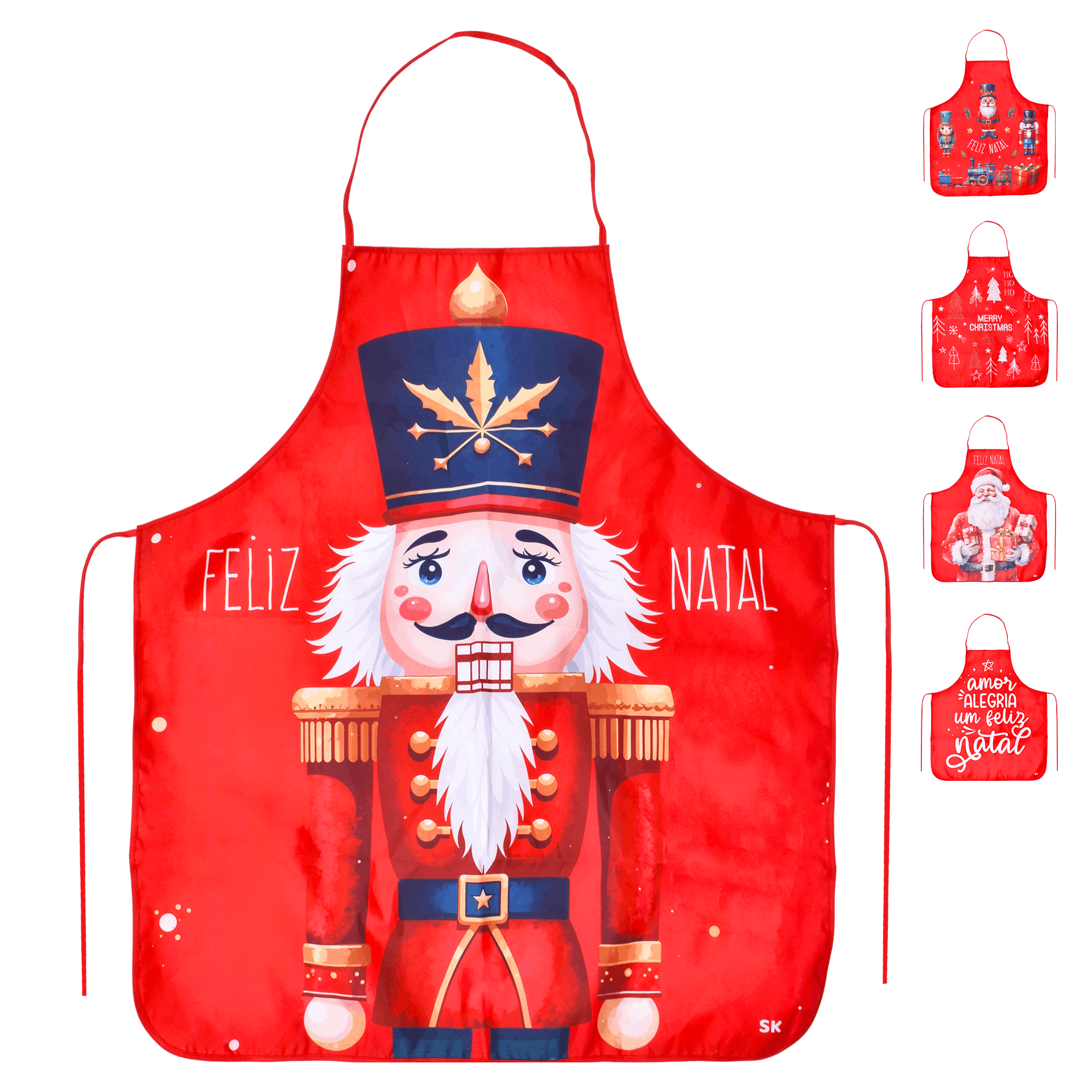 Decoração Avental Natal 60x70 cm